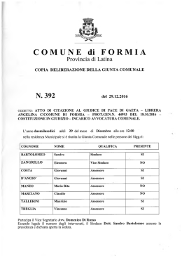 N. 392 - Comune di Formia