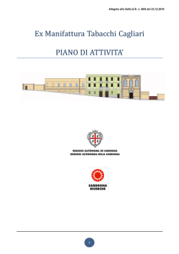 Ex Manifattura Tabacchi Cagliari PIANO DI ATTIVITA