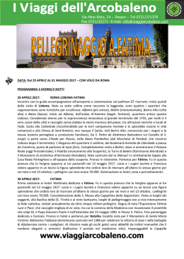 Parrocchia San Marco FATIMA 29 aprile aggiornato 7 dic