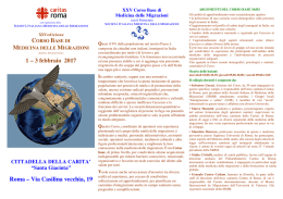 1 – 3 febbraio 2017 Roma - Fondazione Nigrizia Onlus