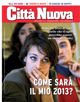Anno LVII | n. 1 | 10 gennaio 2013