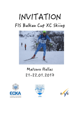 invitation XC FIS BC Metsovo GRE