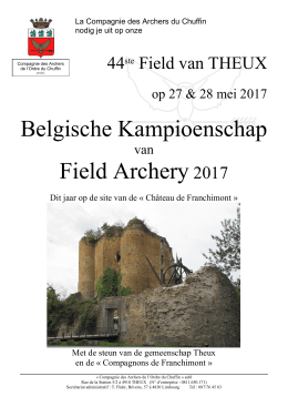 Belgische Kampioenschap Field Archery2017