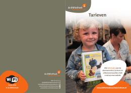 Tarieven - Bibliotheek Noordwest Veluwe