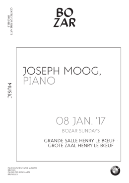 Joseph Moog, piano 08 Jan. `17