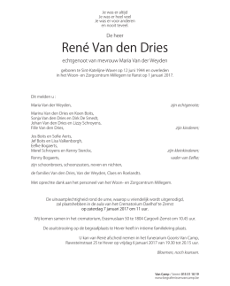 René Van den Dries - Home