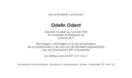 rouwkaart Odelin Odent.indd - Vandecandelaere