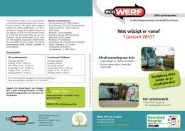 Brochure EcoWerf wijzigingen 2017
