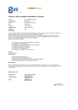 GUS.nl - Office manager/ Projectleider