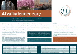 Afvalkalender 2017 - Gemeente Woudrichem