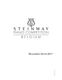 Reglement Steinway Piano Wedstrijd voor de Jeugd 2017 NL def