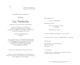 Luc Vanhecke - Begrafenissen Verkerke