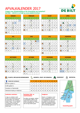 Afvalkalender 2017