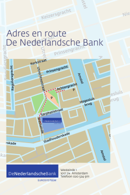 Adres en route De Nederlandsche Bank