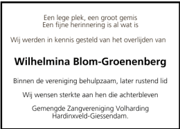 Wilhelmina Blom