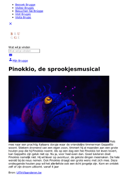 Pinokkio, de sprookjesmusical