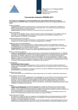 voorwaarden deelname 2017