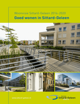 Woonvisie Sittard-Geleen 2016-2020 - Gemeente Sittard