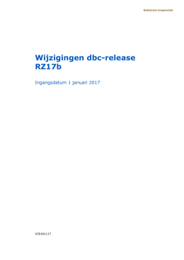 20170101 Wijzigingen dbc release RZ17b v20161117