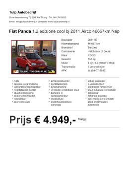 Prijs &euro; 4.949,