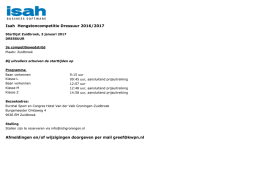 Isah Hengstencompetitie Dressuur 2016/2017 Afmeldingen