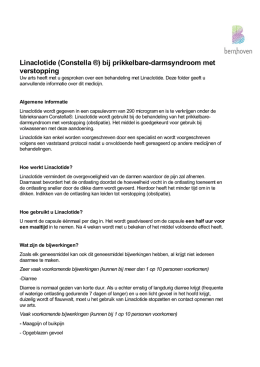 Linaclotide (Constella ®) bij prikkelbare-darmsyndroom