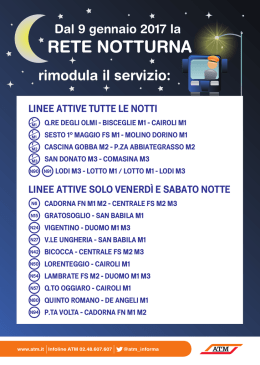 rete notturna