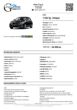 BMW 118d 5p. Unique - Stock ID: 01-U003224