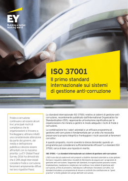 ISO 37001 - Il primo standard internazionale sui sistemi di gestione