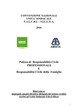 rc professionale - 2016 - Aminta Unità Sindacale Falcri