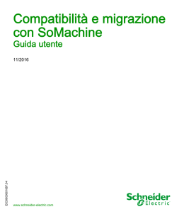 Compatibilità e migrazione con SoMachine