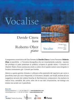 Vocalise - Davide Citera