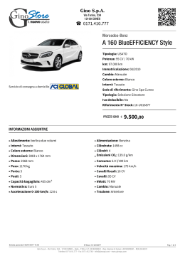 Mercedes-Benz A 160 BlueEFFICIENCY Style - Stock ID