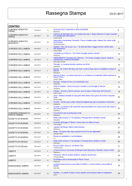 Rassegna Stampa - IlGiornaledellaProtezionecivile.it