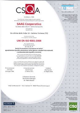 Attestato ISO9001