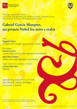 Gabriel Garcia Marquez, un premio Nobel fra mito e realtà