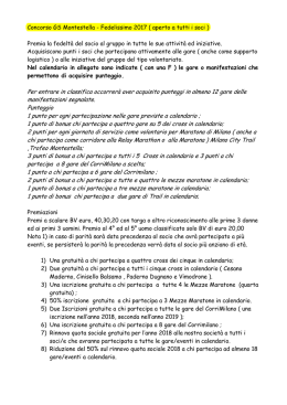 Per entrare in classifica occorrer&agrave; aver acquisito