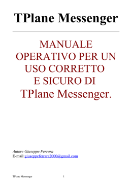 Formato PDF - TPlane Messenger