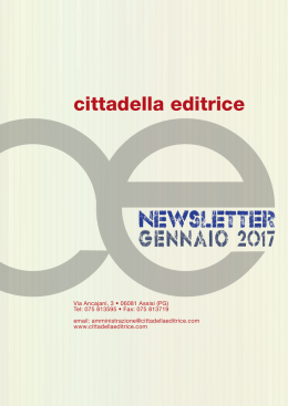 newsletter - Cittadella editrice