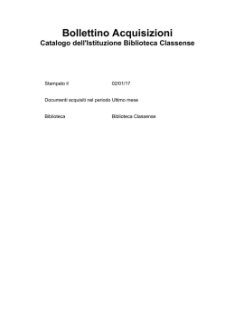Libri - Biblioteca Classense