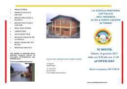 VI INVITA all`OPEN DAY - Scuola Paritaria Cattolica di Torno