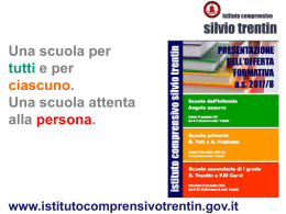 Diapositiva 1 - Istituto Comprensivo Statale SILVIO TRENTIN