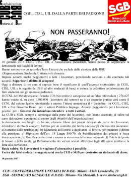 Diapositiva 1 - Confederazione Unitaria di Base Campania