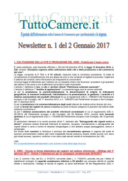 1. COLTIVAZIONE DELLA VITE E PRODUZIONE