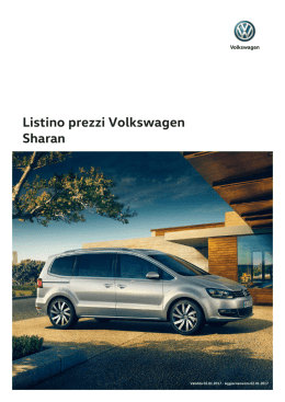 Listino prezzi Volkswagen Sharan