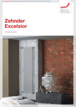 Scheda prodotto Zehnder Excelsior