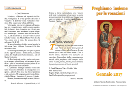 Preghiamo insieme per le vocazioni