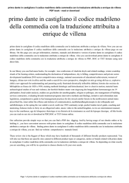 primo dante in castigliano il codice madrileno della commedia con