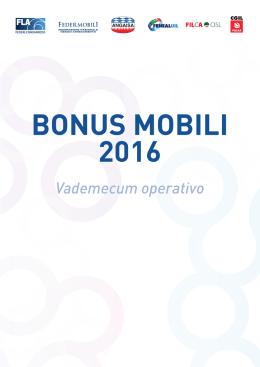 bonus mobili 2016 - FederlegnoArredo