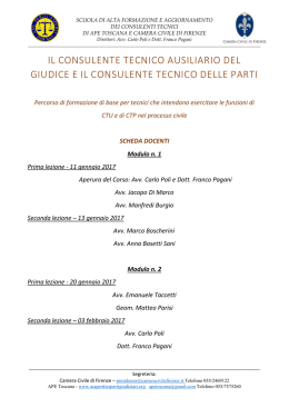 scheda docenti - Collegio dei Geometri di Firenze